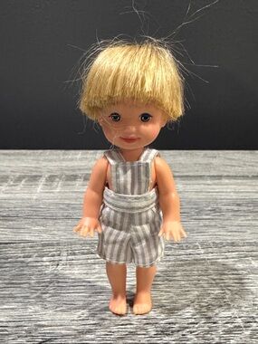 Mattel | Barbie: Tommy Doll in Overalls (1994) - Vintage 4” Collectible Toy Doll